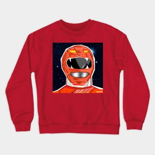 the red ranger in space suit Crewneck Sweatshirt